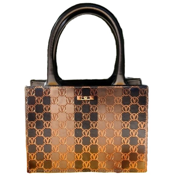 MARIO VALENTINO Monogram Pattern Tote - Picture 1 of 10